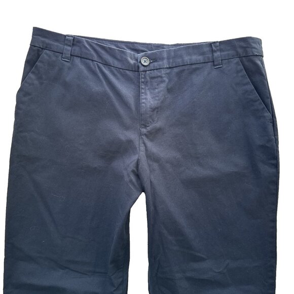 Patagonia Women's Capri Pant Size 14 Navy Blue Organic Cotton pockets high rise - Picture 5 of 10